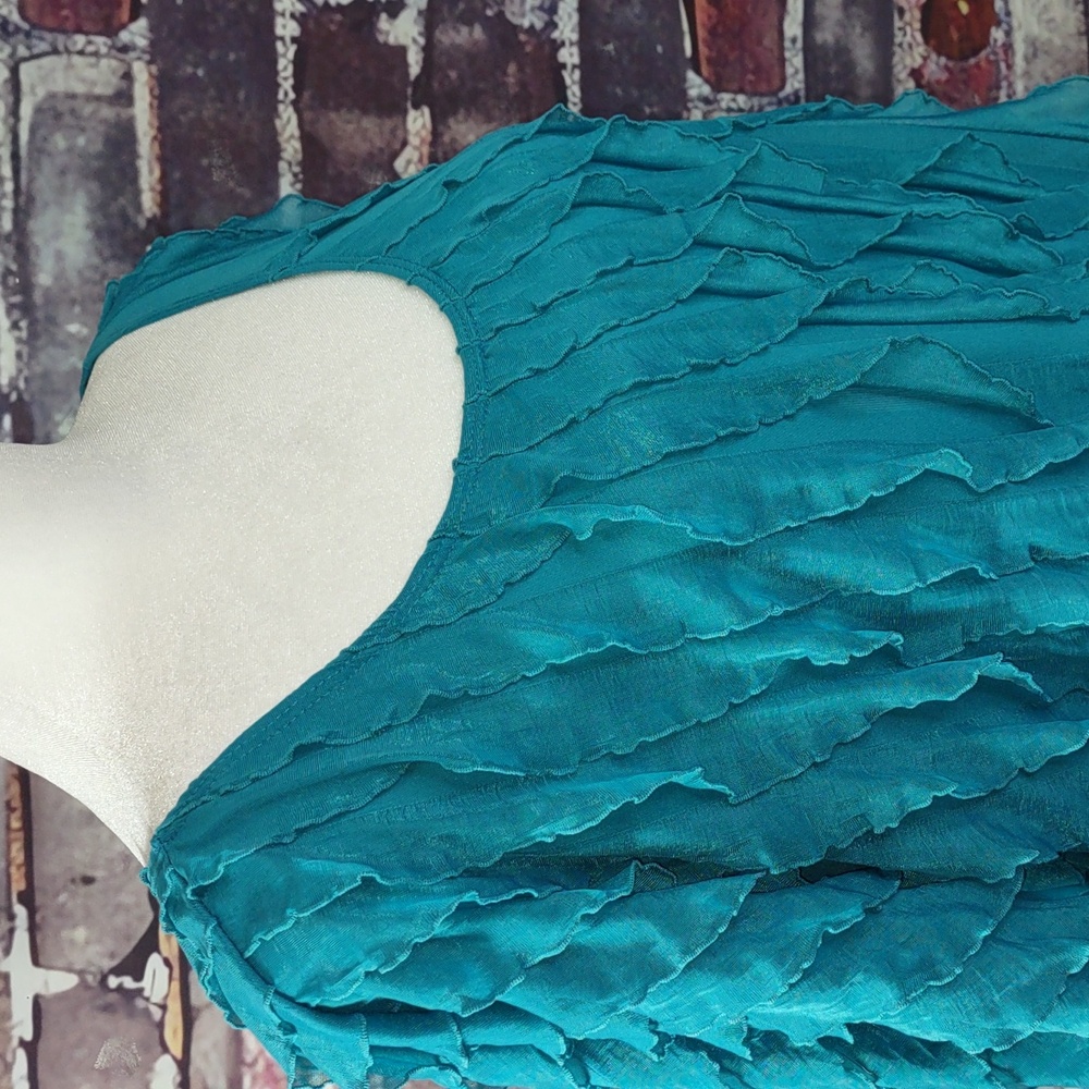 Sunny Leigh Ruffle Mesh Top - Picture 5 of 11